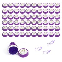 Einhorn Stempelset 60 Stk - Kinder Geburtstag Party Stempel SelbstfäRbend Lila