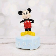 Walt Disney Co Ceramic 7" Mickey Mouse Club Theme Music Box #89410