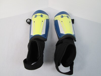 Under Armour  Shin Guards Size Adult Medium 5'3'' - 5'7'' Yellow blue