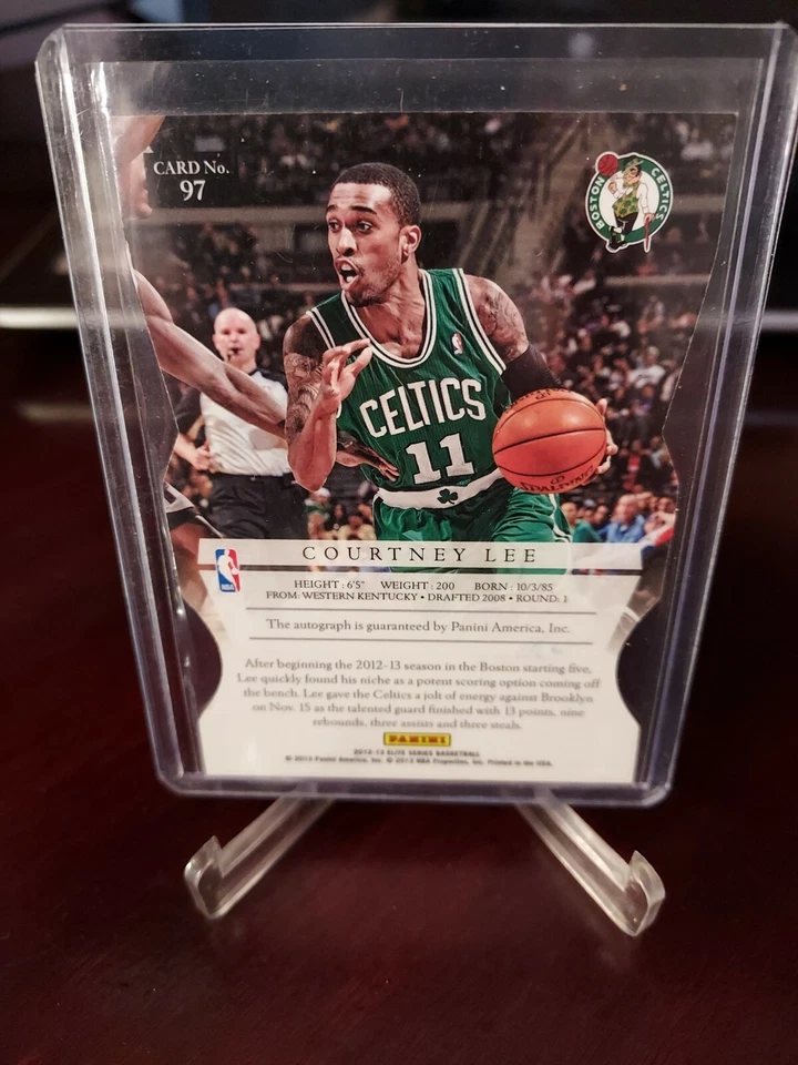 Courtney Lee 2012-13 Elite Series Status Autograph #4/11 Boston Celtics #97 - Image 3 of 3