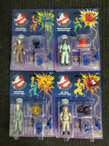 The Real Ghostbusters Kenner Ray Peter Winston Egon All 4 Perfect Condition NEW - Picture 1 of 10