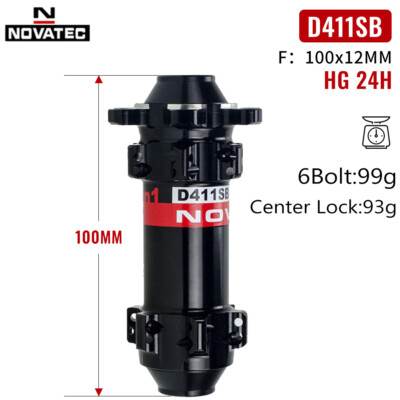 Novatec D411/412SB Center Lock/6 Bolt Disc Brake Hubs Road Bike