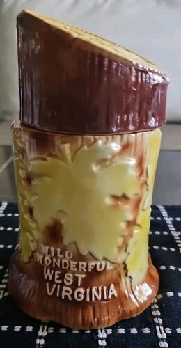 STATE OF WEST VIRGINIA MOUNTANI SEMPER LEBIRI DECANTER OMB BOTTIGLIA LIQUORE 1975 NO