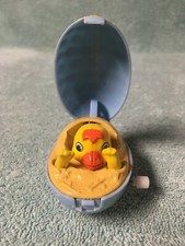 Easter Wind-Up Hard Plastic Chicken in Egg Toy