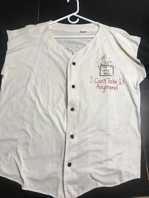Vtg The Head Said I Cant 90's Freeze NY Graphic Babseball XL Single Stitch Delta