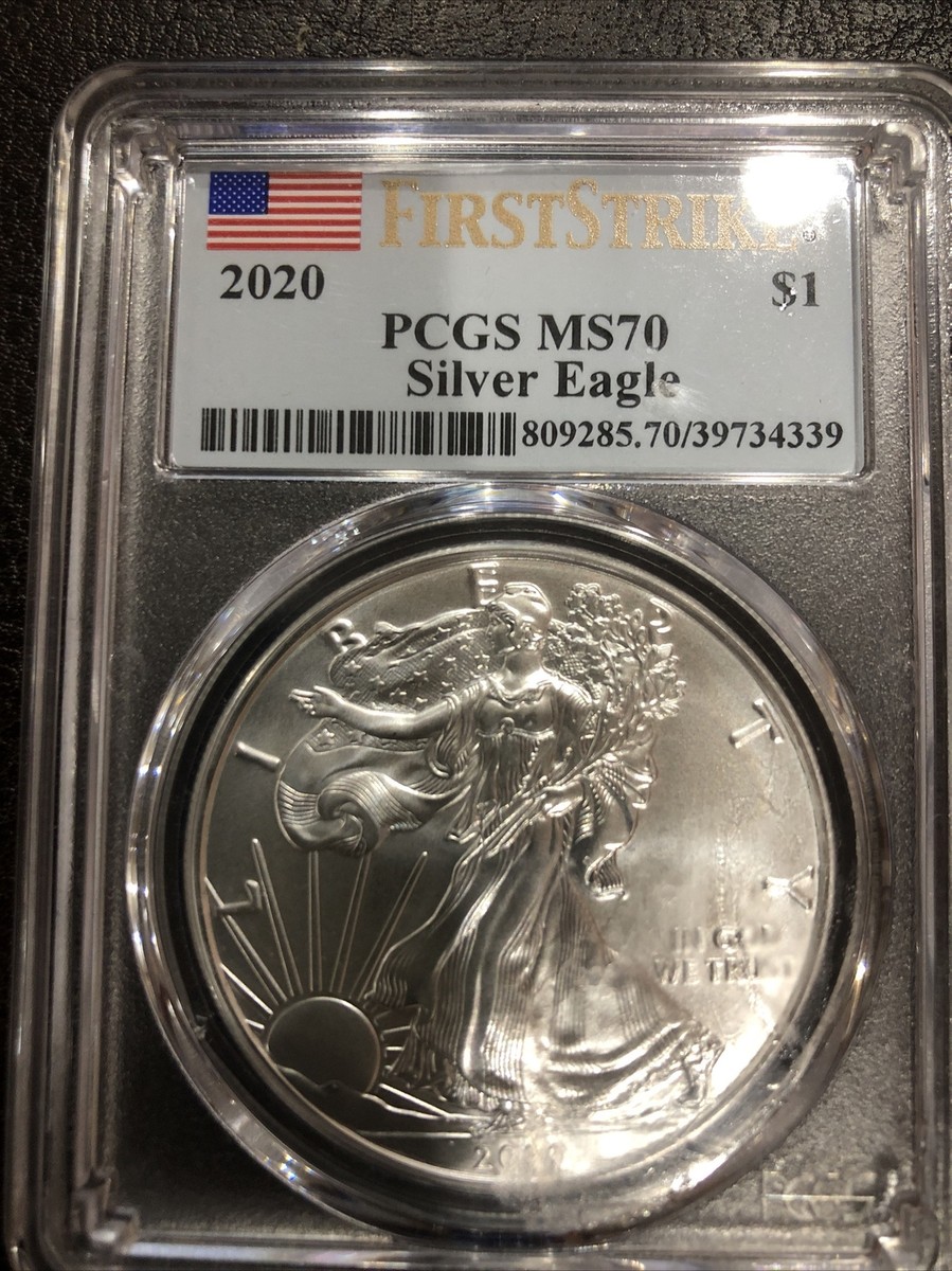 2020 (First Strike Coin) PCGS MS70 silver eagle | eBay