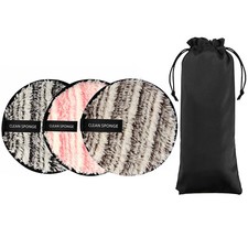 3pcs Reusable Makeup Remover Pads Facial Heavy Makeup Masks Cleansing Face Pads