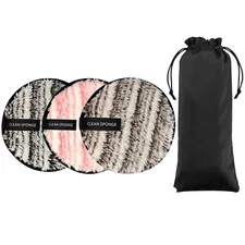 3pcs Reusable Makeup Remover Pads Facial Heavy Makeup&Masks Cleansing Face Pads