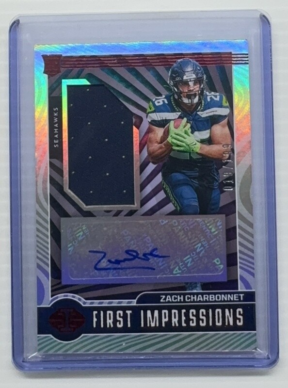 2023 Illusions Zach Charbonnet First Impressions Red RC Auto #/199