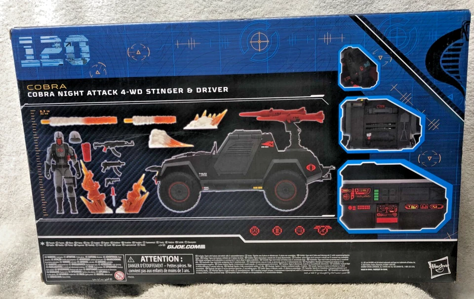 COBRA NIGHT ATTACK 4X4 STINGER & DRIVER Serie Clasificada 120 gi g.i. joe NUEVO Foto 2 de 4