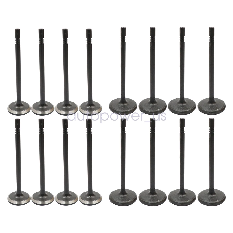 8pcs Intake+8pcs Exhaust Valves Fit 00-14 Ford Mercury Lincoln 4.6 5.4L 16V - Image 2 of 4