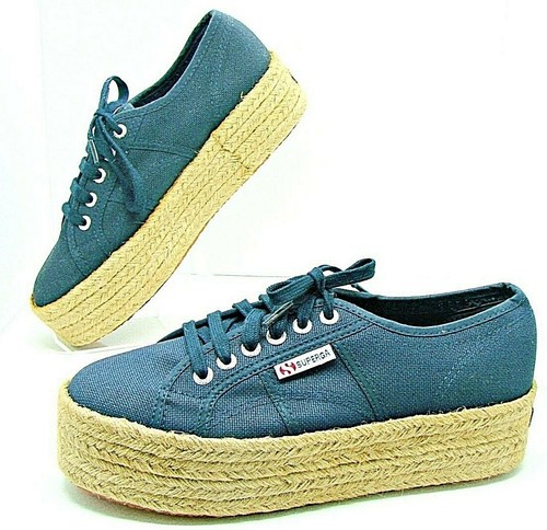 superga platform navy