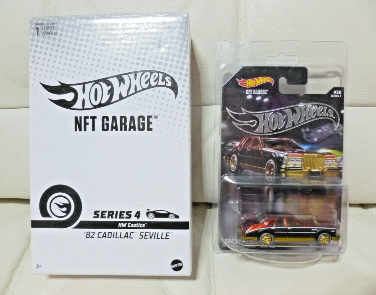 NFT Garage Series4 ‘82 CADILLAC SEVILLE 1:64 scale RARE Hot Wheels NFTG NFTGarage Series 4 '82 Cadillac