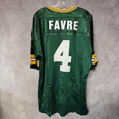 Vintage 90s Champion NFL Green Bay Packers Brett Favre 4 Green Jersey Mens 48 XL - Picture 8 of 8