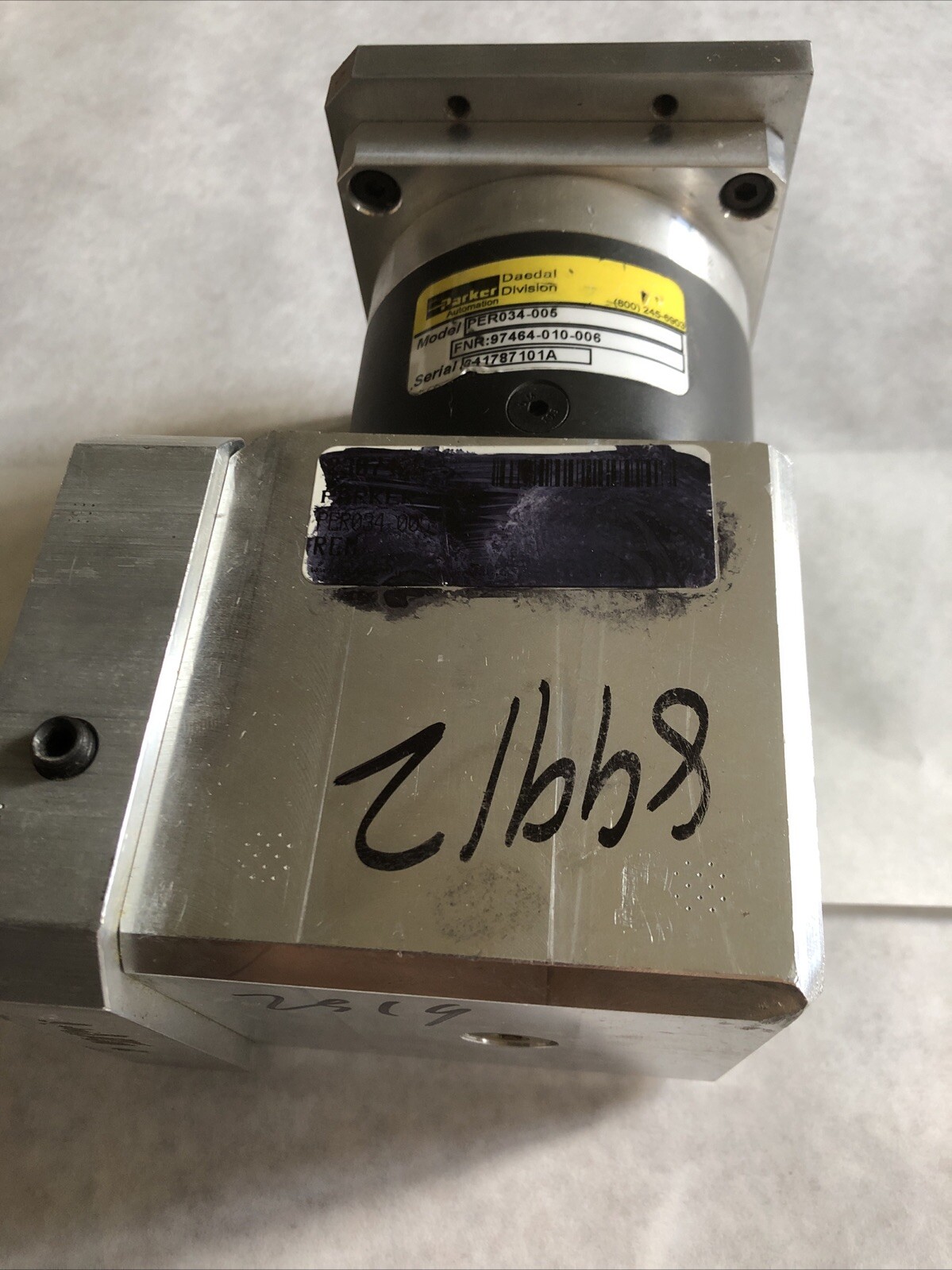 PARKER PER034-005 GEAR BOX 90 DEGREE ,97464-010-006 (EXCELLENT!!) GEAR MOTOR,Bb