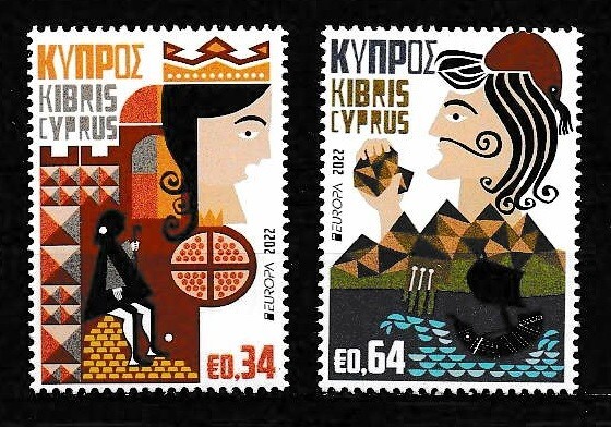 Cyprus 2022 Europa SC# 1375-1376 MNH Mint/Never Hinged