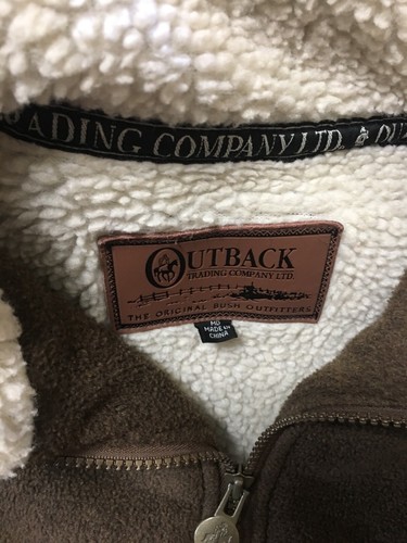 Outback Trading Co. Brown Plainsman Big Shirt Summit Zip Front Jacket Coat Sz M - Picture 2 of 8