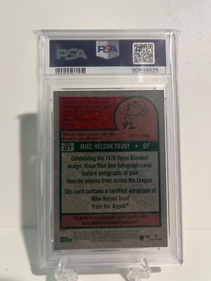 topps2024 マイクトラウト　パッチカード 2024 Topps Heritage Mike Trout Red Ink Auto Autograph #68/75