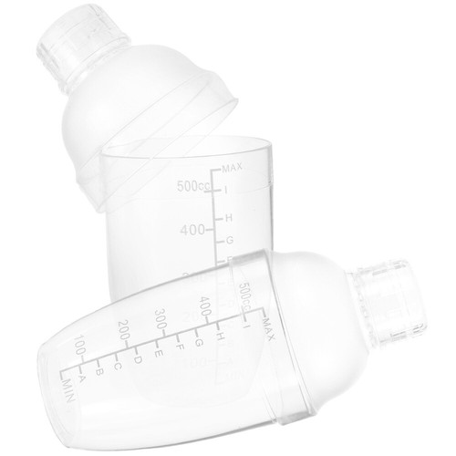 2 Pcs Cocktail Shaker Bottle Shakers Drink Mixer Clear Scale eBay