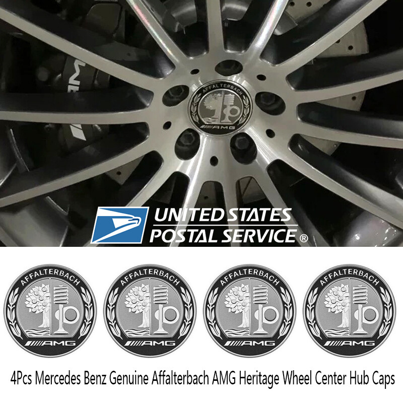 Mercedes Replacement Wheel Center Caps AMG Apple Tree 75 mm Rim Hub caps Emblem
