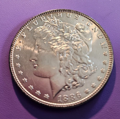 * 1886-P * CHOICE to GEM BU MS MORGAN SILVER DOLLAR * FROM ORIGINAL BANK BAG *