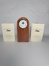 HAND MADE Wooden Desk Clock MADE IN USA SEATLE WASHINGTON BY NORTHWEST WOODWORKS
