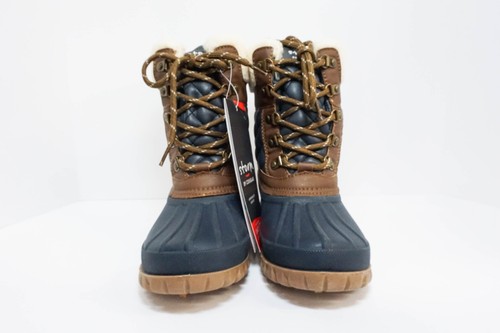 Storm by Cougar Carlisle Waterproof Lace-Up Boots  Navy and  Dark Tan Size 6 New - Picture 3 of 18