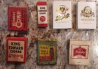 7 Vintage Matchbook Lot Tobacco, Holiday, Berghoff Beer, Dr. Pepper Koppers Coke