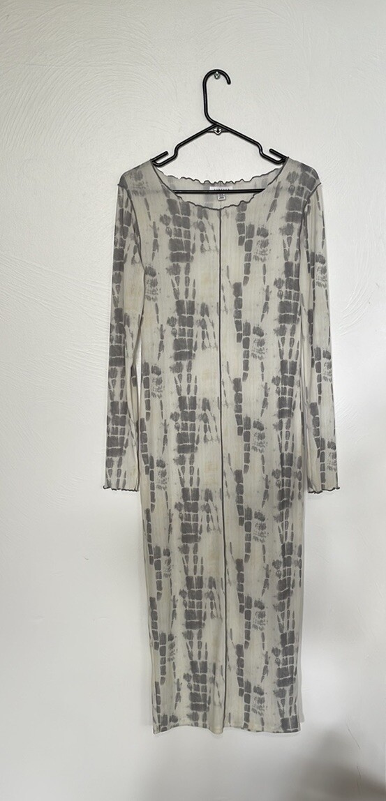 Topshop Midi Tie Dye Long Sleeve Dress Size 10 | eBay