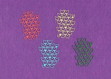 BUTTERFLIES  3 die cuts scrapbook cards