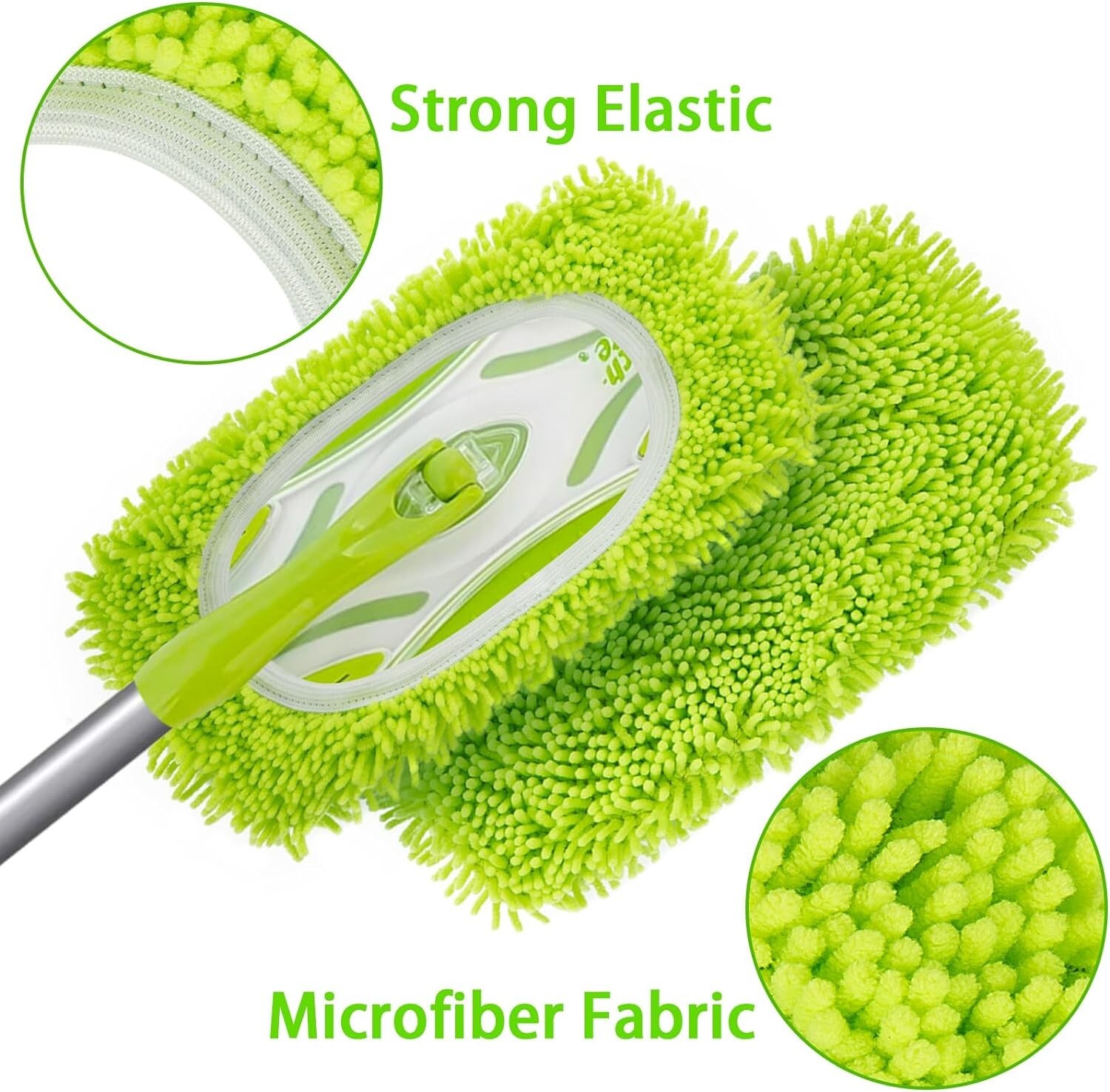 Reusable Dry Sweeping Cloths Microfiber Wet Mop Pads for Floor Cleaning (4PCS)
