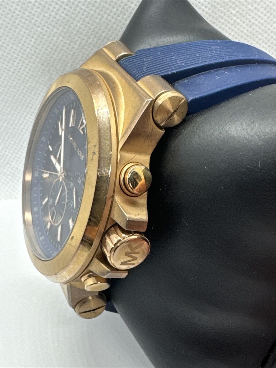 Michael Kors Dylan MK8295 Women's Blue Silicone Analog Dial Michael Kors Dylan MK8295 Women's Blue Silicone Analog Dial