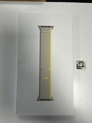 Apple Watch Ultra Trail Loop 49mm (42/44/45/46) Genuine OEM Yellow/Beige S/M