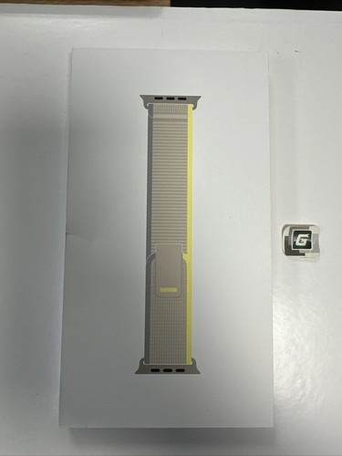 Apple Watch Ultra Trail Loop 49mm 42 44 45 Yellow/Beige M/L Genuine OEM Open Box - Afbeelding 1 van 12