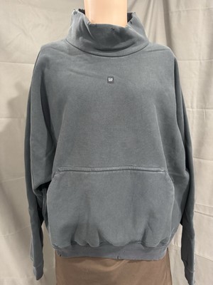 YEEZY GAP Engineered By Balenciaga High Neck Sweater Distressed Mock Neck Black