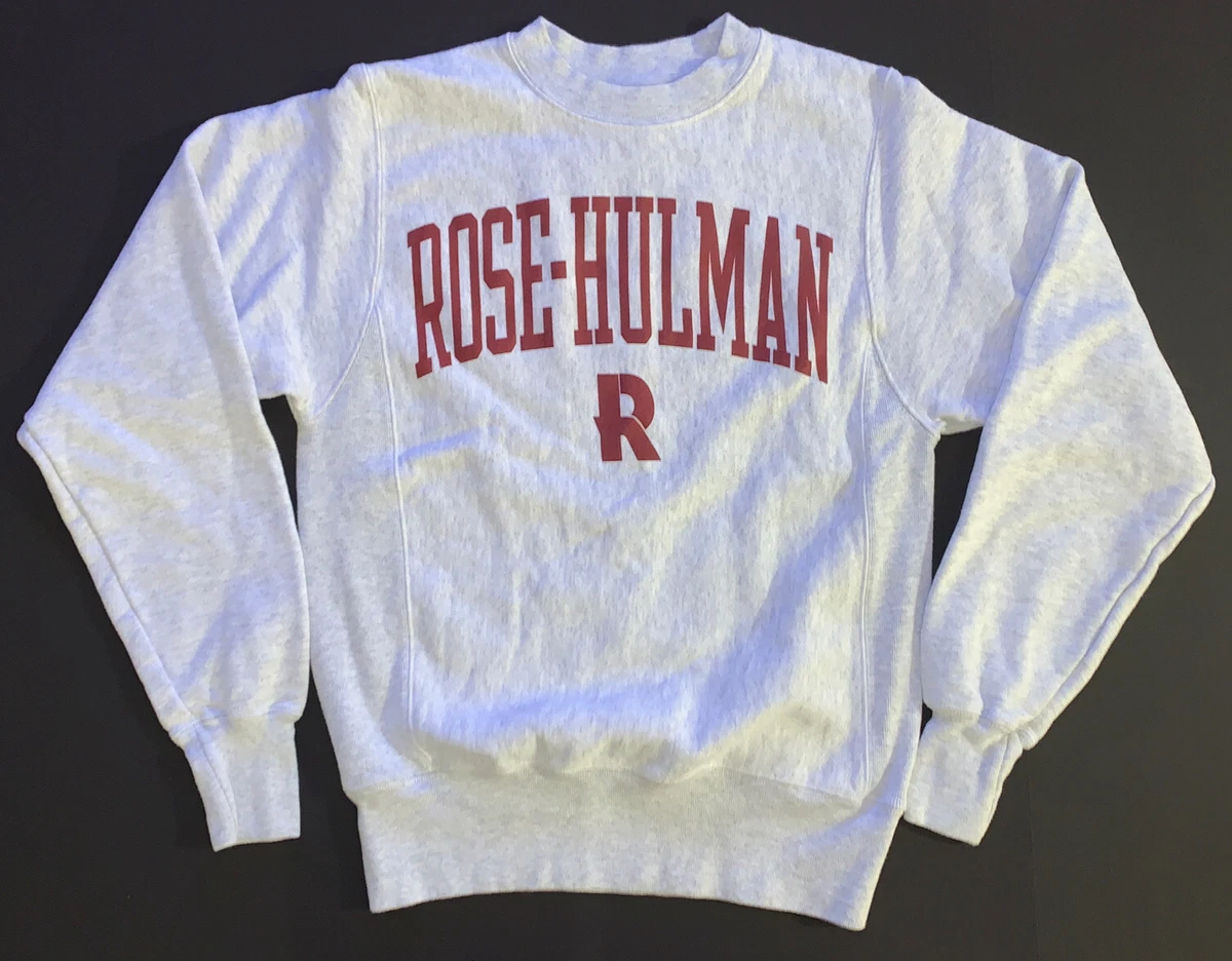 Champion Rose Hulman Fighting Engineers Sweatshirt Mens XS Gray Reverse Weave