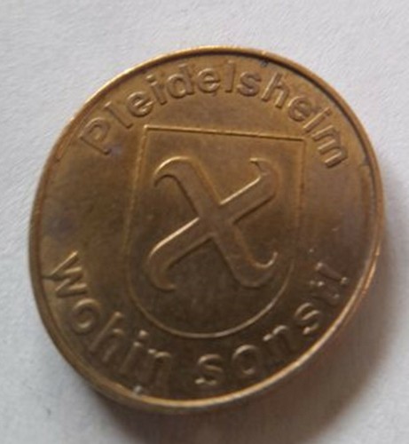 Pleidelsheim LKR Ludwigsburg BW motif rose token token base - Picture 2 of 2