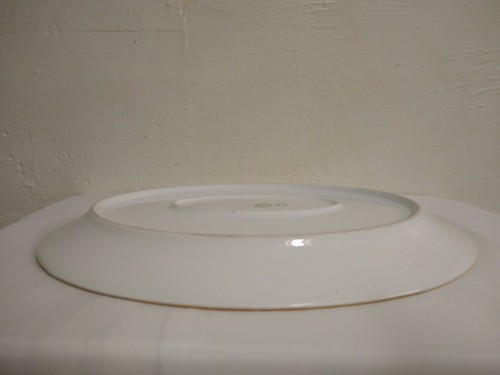 Vintage J & G Meakin Large Serving Platter White Gold Trim 13 3/8" x 10 1/2" - Picture 4 of 6