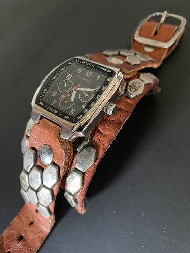 Red Monkey Designs The Rattler Analog Quartz Watch Brown Leather Mens - Picture 2 of 14