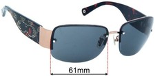 SFx Replacement Sunglass Lenses fits Coach S342 Charlee - 61mm Wide