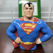 1998 Superman Bank Vintage Clay Art Collectors Edition 2604 Ceramic