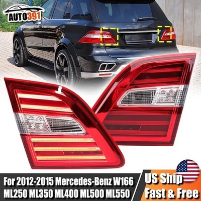 Inner Rear Lamps Tail Lights For Mercedes Benz W166 ML350 2012-2015 Left+Right