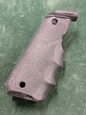 Hogue Laser Enhanced Grip With Finger Grooves 1911 Full Size Rubber Black Grips