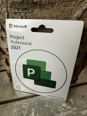 Microsoft Project Professional 2021 1 PC Retail Genuine Lifetime card sealed