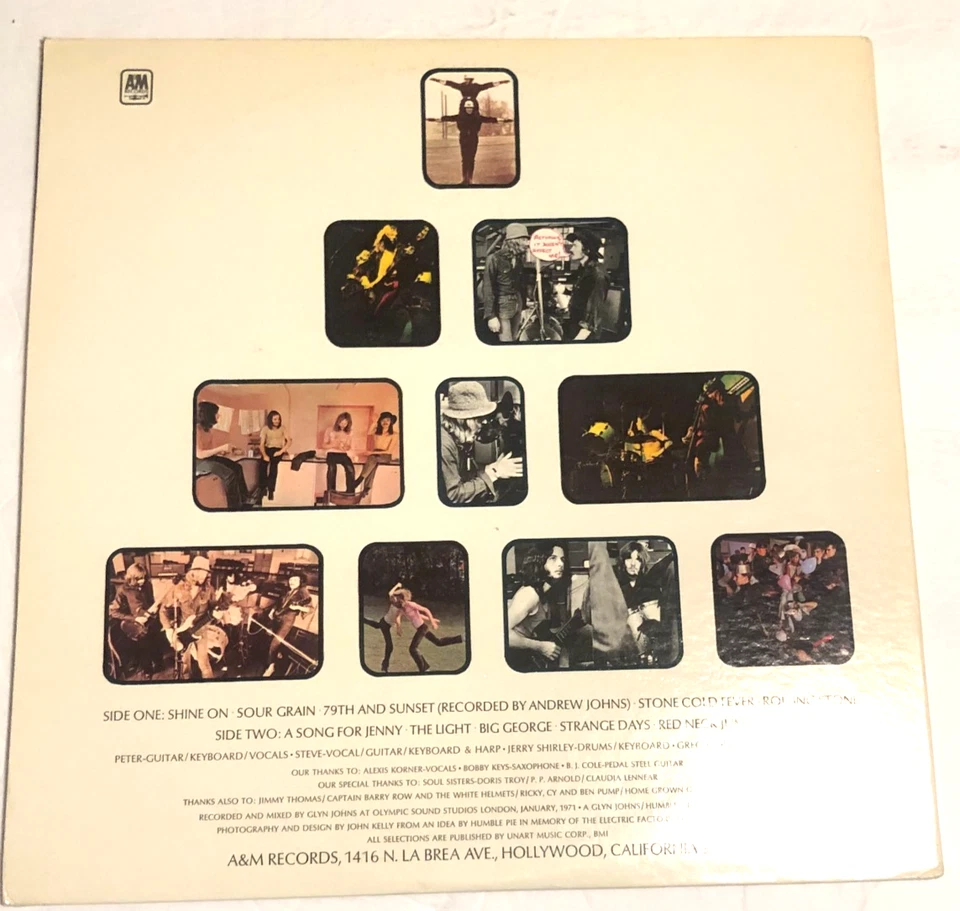 Humble Pie  Rock On Lp Peter Frampton Steve Marriott gatefold Nm - Image 2 of 4