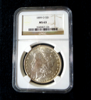 1899-o Morgan $1 Dollar Coin Graded NGC MS63 VERY Nice BETTER Date ...