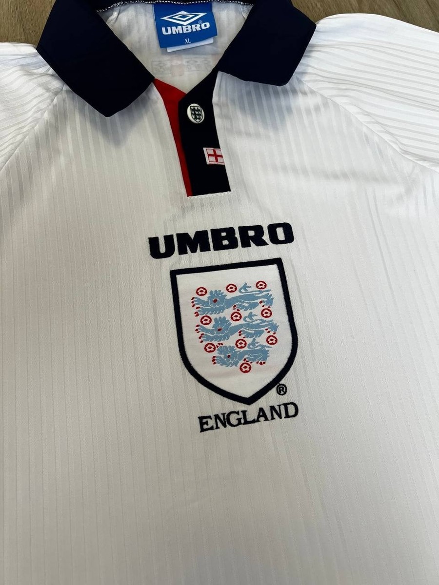 England 1998 1999 Home Shirt Umbro Long Sleeve Jersey Size XL
