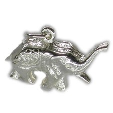 Ciondolo in argento sterling elefante .925 x 1 Ciondoli elefanti!