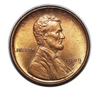 1909-S VDB Lincoln Cent Wheat Penny, Brilliant RED, Solid Gem BU++ RD Key Date··