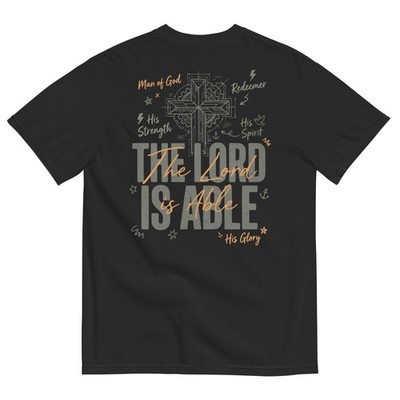 Christian T Shirt The Lord Is Able Faith Tee Cross Shirt